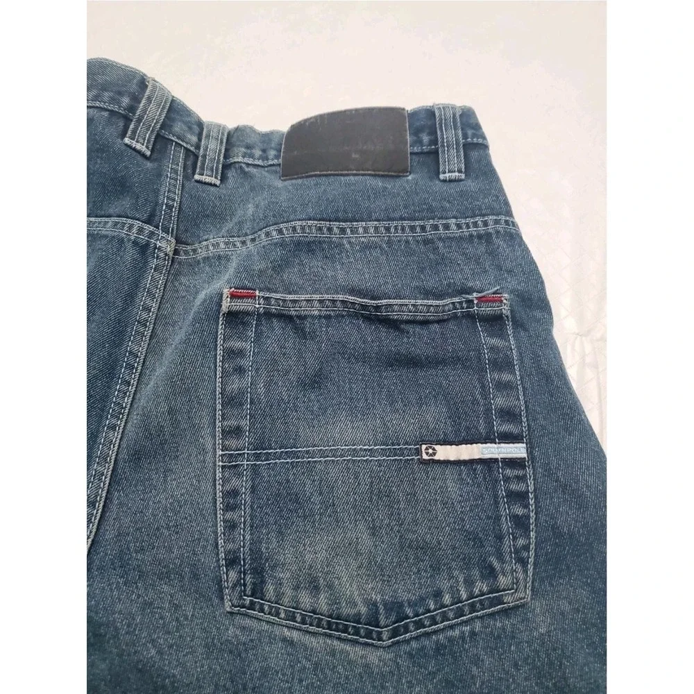 Southpole Jeans Mens 36x31 Blue Denim Straight Leg Relaxed Fit Classic Y2K Style
